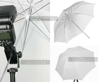 2pcs 33 studio flash soft umbrella translucent white  
