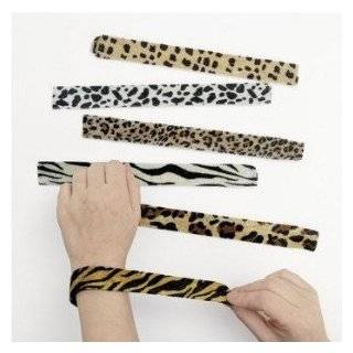 12 animal print slap bracelets party favor toy bracelet set by fe buy 