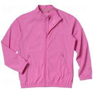 adidas Girls ClimaProof Full Zip Wind Jacket Hibiscus Small  