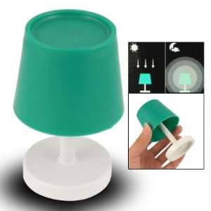  Amico White Plastic Base Green Clow in the Lamp Light Desk 