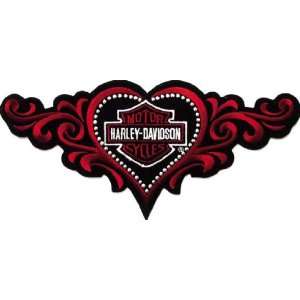  Harley Davidson Love Heart Patch (Small) Automotive