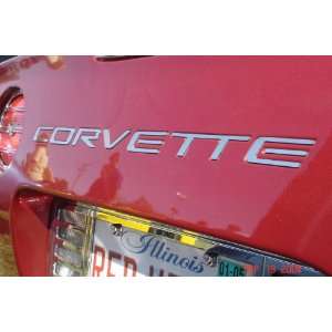 Corvette C5 rear letter inserts stainless steel self adhesive