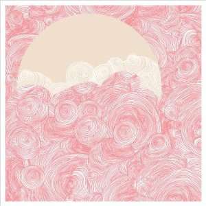   Sun and Sky Stretched Wall Art Size: 12 x 12, Color: Coral: Home