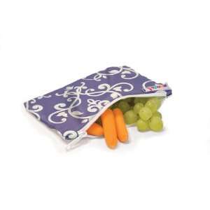  Munchkin 3 Pack Snack Bags, Green/Black/Purple Baby
