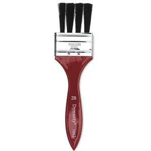  Dynasty Red Letter Encaustic Bristle Grainer Flat Brushes 