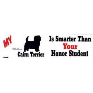  Smarter Cairn Terrier Sticker Automotive