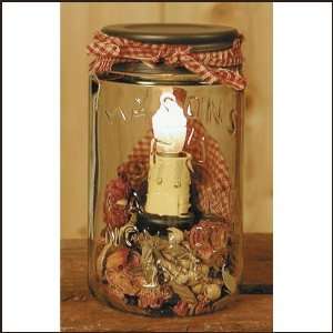  Mason Jar Lamp with Pint Mason Jar