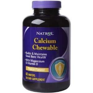  Natrol Calcium Citrate Chewable Wafers 60 Wafers Health 