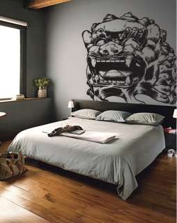 Vinyl Wall Decal Sticker Asian Chinese Dragon Statue Lg  