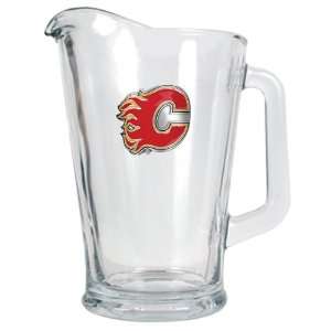 Calgary Flames 60 Oz. NHL Glass Beer Pitcher
