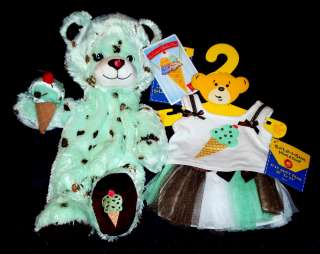Mint Chip Ice Cream Cone Build A Bear Plus Outfit New  