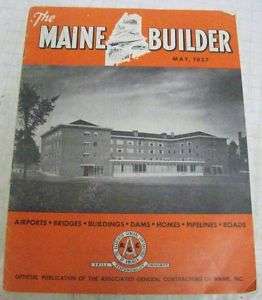 Maine Builder 1957 Magazine  