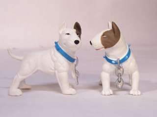 White English Bull Terrier Dog 2 Figurine Figure NEW  