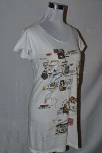 GREAT ALL SAINTS T SHIRT / VEST /TOP SIZE S (SMALL   10/12)   WHITE 
