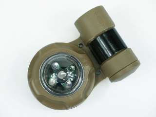 Element Green & IR LED VIP Safety Signal Strobe Light Seals Tan  