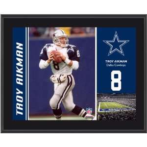   Aikman Plaque  Details: Dallas Cowboys, Sublimated, 10x13, NFL Plaque