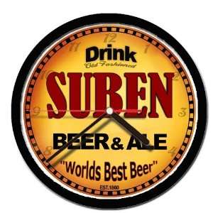  SUBEN beer and ale cerveza wall clock: Everything Else