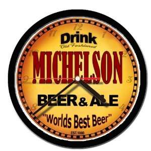  MICHELSON beer and ale cerveza wall clock: Everything Else