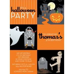  3 Square Halloween 2 Invitations: Home & Kitchen