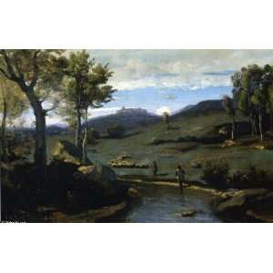   Jean Baptiste Corot   24 x 16 inches   Roman Campag Home & Kitchen