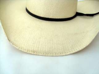Used Mens Western Resital RR Brand Straw Hat Size 7  
