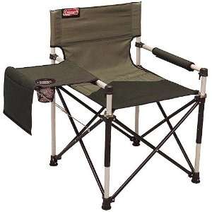  Coleman Captains Chair with Table, Green: Sports 