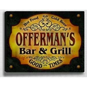  Offermans Bar & Grill 14 x 11 Collectible Stretched 