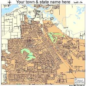  Street & Road Map of Citrus Springs, Florida FL   Printed 