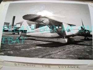 1950s 60s Vintage Plane Photo a098 STINSON 108  