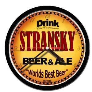  STRANSKY beer and ale cerveza wall clock: Everything Else