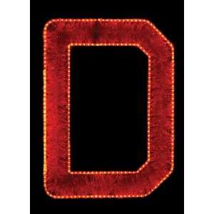   1563 Red D Red Capital Letter D   RL LED Lights: Home Improvement