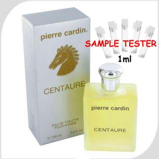 Centaure by Pierre Cardin Eau De Toilette for Men Sample Tester 1ml 