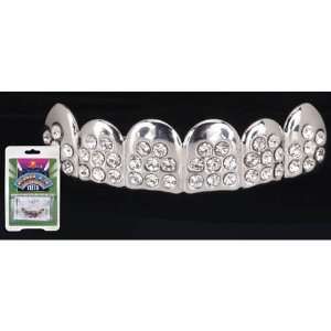  Grillz Silver w/Clear Jewels: Toys & Games
