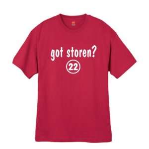  Mens Got Storen ? Red T Shirt Size Large: Sports 