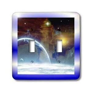   Outer Limits Earth View   Light Switch Covers   double toggle switch