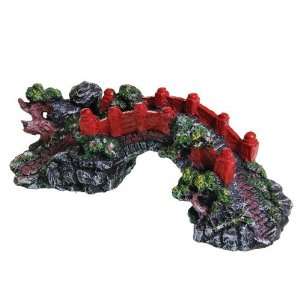  Red Arched Bridge   Large: Pet Supplies