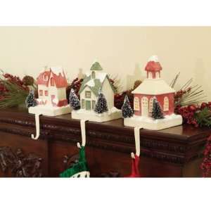   Santa Victorian House Christmas Stocking Holders 7.5 Home & Kitchen
