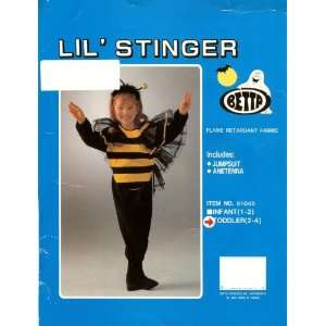 Lil Stinger Toddler Bee Costume Size 2   4: Toys & Games