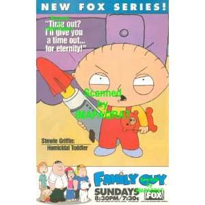  Family Guy: FOX Series Premier: Stewie Griffin: Homicidal 