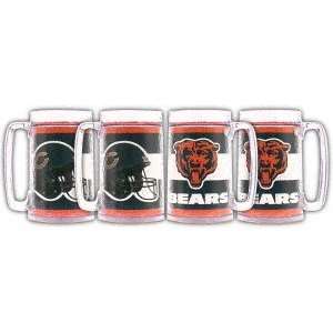  Chicago Bears 16oz Steins (set of four): Sports & Outdoors