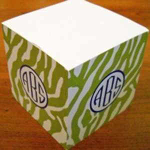  personalized sticky note cubes zebra pattern: Toys & Games
