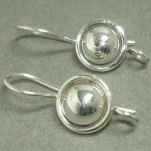  Sterling silver button earring wires 1 pair: Everything 