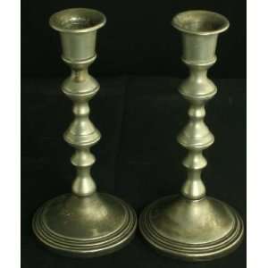 Pretty Vintage Pair French Candlesticks Candleholders  