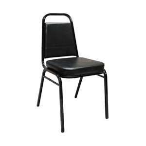  Carroll Chair Co. 1 110 Stack Chair 2 Box Seat, Black 