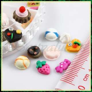 24pcs 3D Cake Candy Acrylic Nail Art Decoration Wheel  