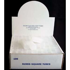  Box of 100 Numis Coin Tubes for Nickels 