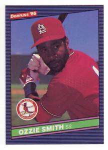 1986 Donruss St. Louis Cardinals Team Set  