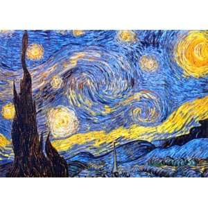  Starry Night, c.1889 by Vincent van Gogh, 4x3
