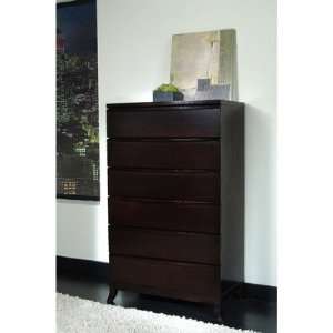  Park Place Six Drawer Chest in Espresso