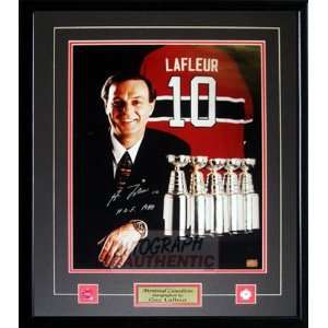    Autographed Guy Lafleur Stanley Cups 16x20